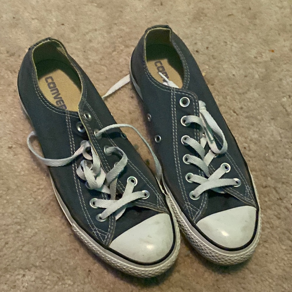 Converse Lowtops, Canvas, Blue, Size Men's 6